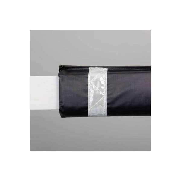 Innoplast, Inc 50"W Soft Nylon Gate Arm Cover - Black Cover/White Tapes GG-50-BKW - main